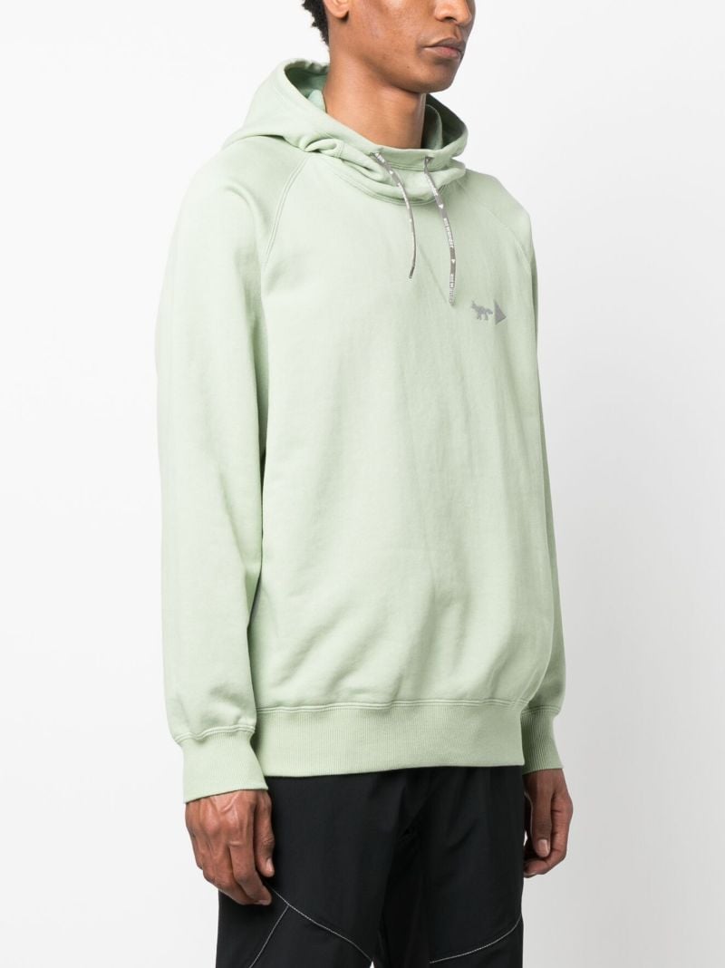 X Maison KitsunÃ_x0083_Â© Green Dry Cotton Hoodie