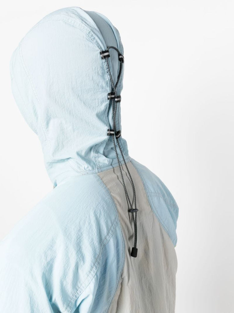 X Maison KitsunÃ_x0083_Â© Blue Zip-up Hiking Jacket