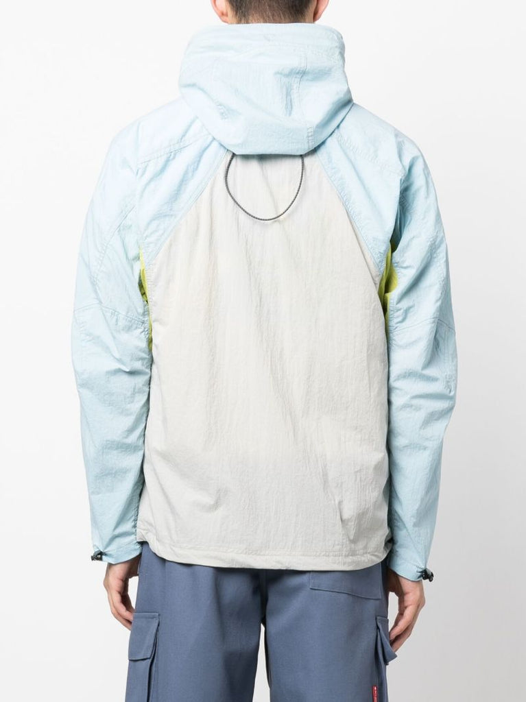 X Maison KitsunÃ_x0083_Â© Blue Zip-up Hiking Jacket