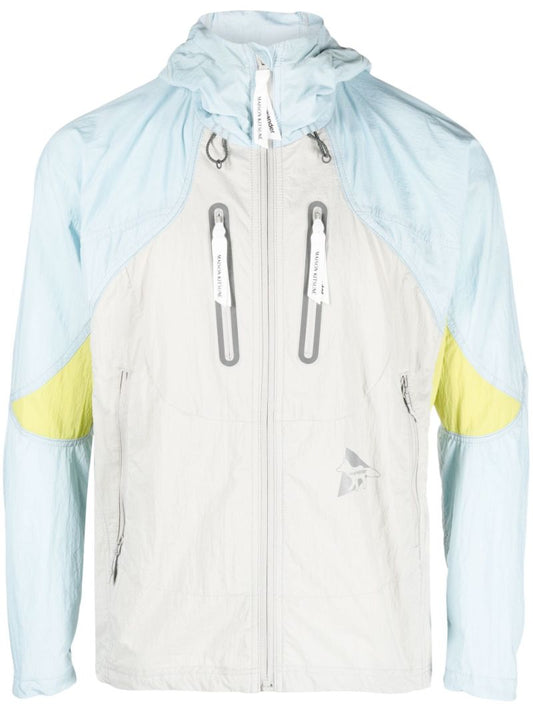 X Maison KitsunÃ_x0083_Â© Blue Zip-up Hiking Jacket