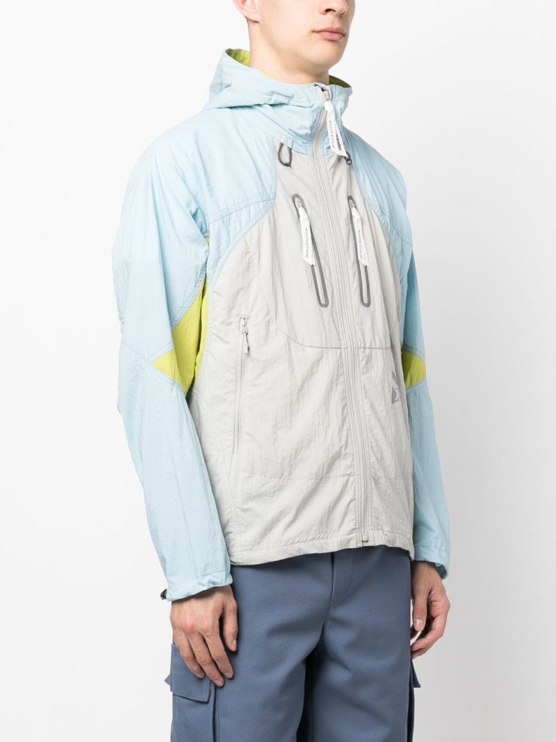 X Maison KitsunÃ_x0083_Â© Blue Zip-up Hiking Jacket