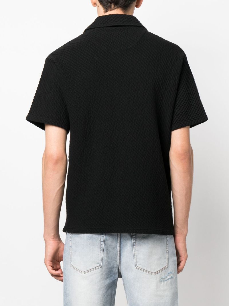 Black Ottoman Cotton Shirt