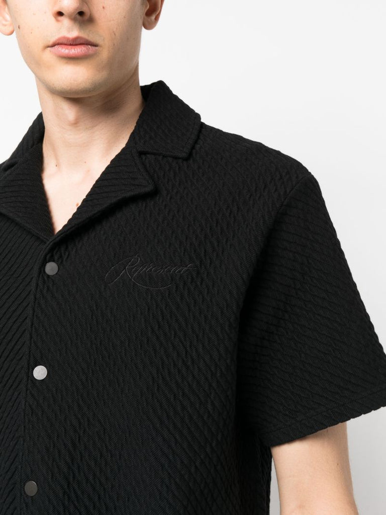 Black Ottoman Cotton Shirt