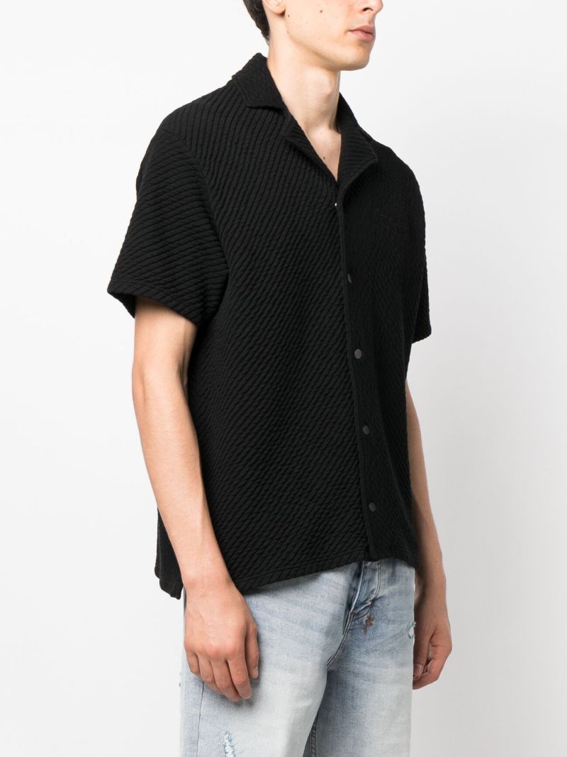 Black Ottoman Cotton Shirt