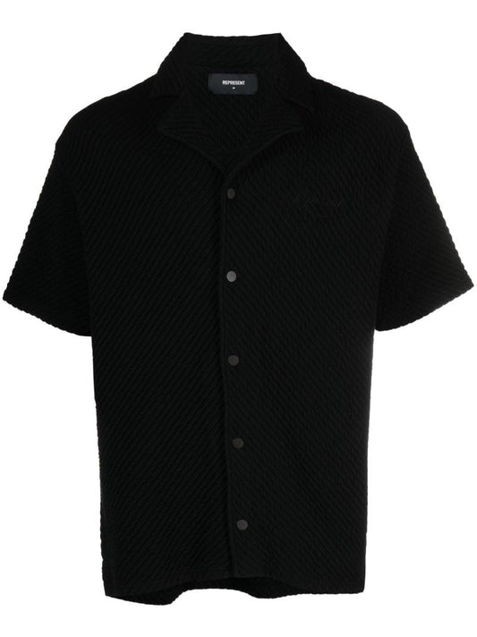 Black Ottoman Cotton Shirt