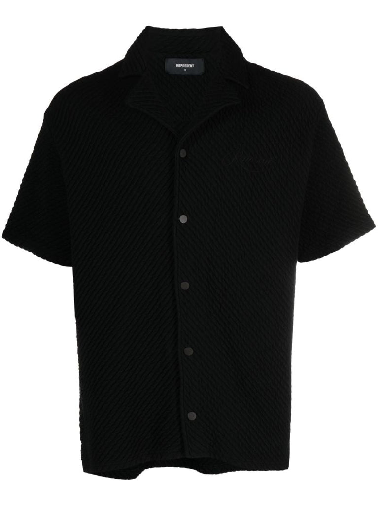 Black Ottoman Cotton Shirt