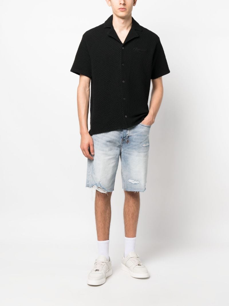Black Ottoman Cotton Shirt