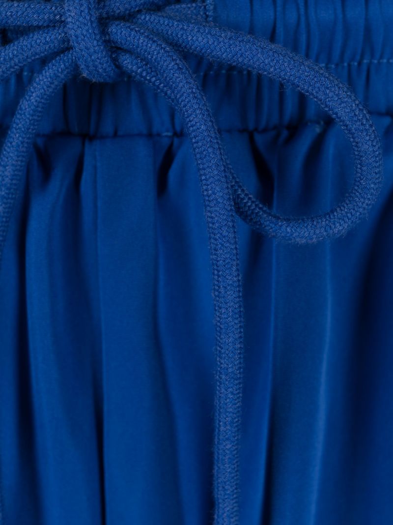 Blue Logo Print Swim Shorts