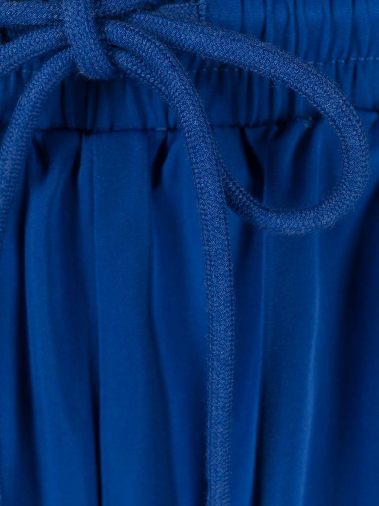 Blue Logo Print Swim Shorts