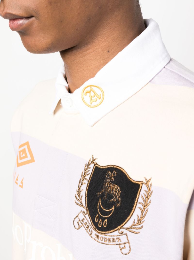 X Umbro Neutral Striped Rugby Shirt
