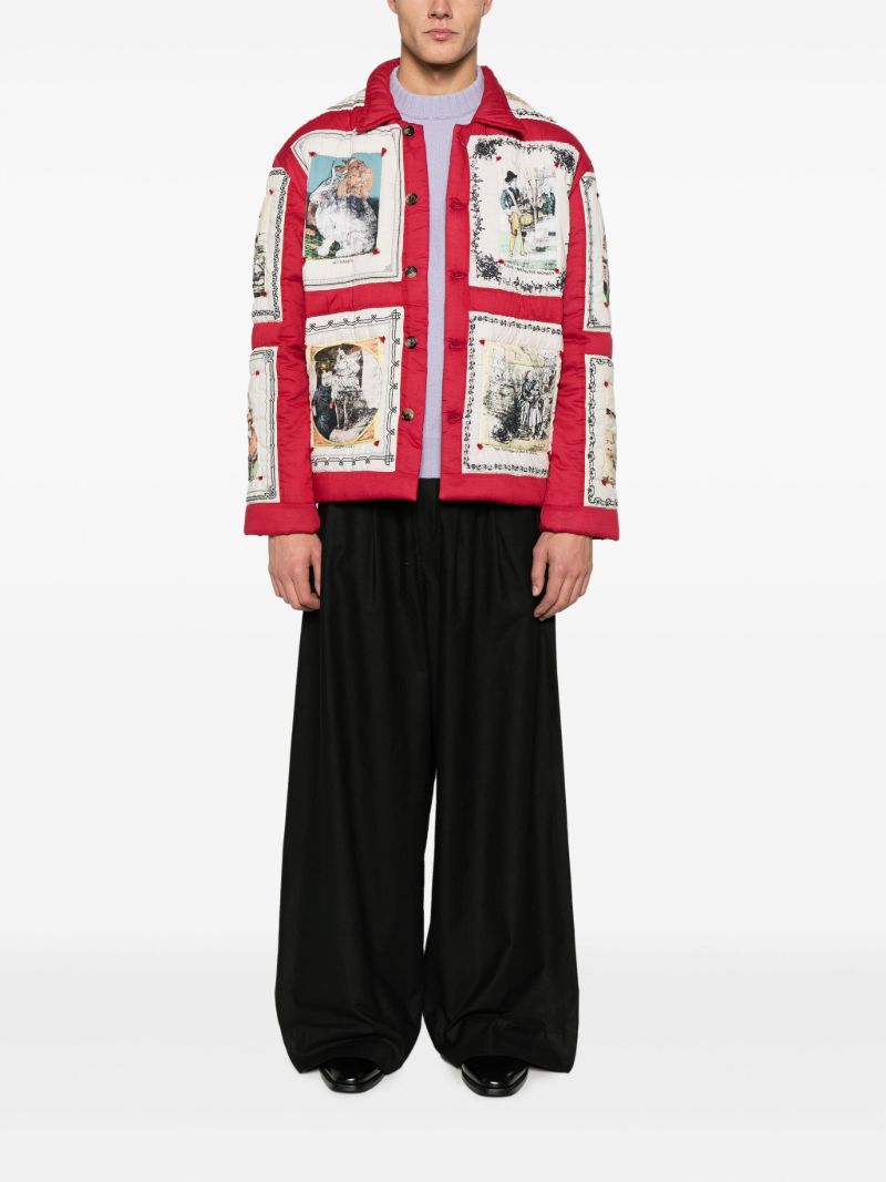 Red Storytime Graphic-print Jacket