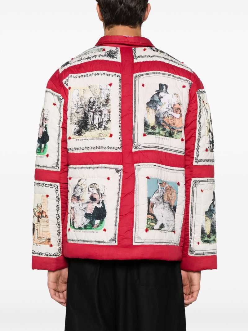 Red Storytime Graphic-print Jacket