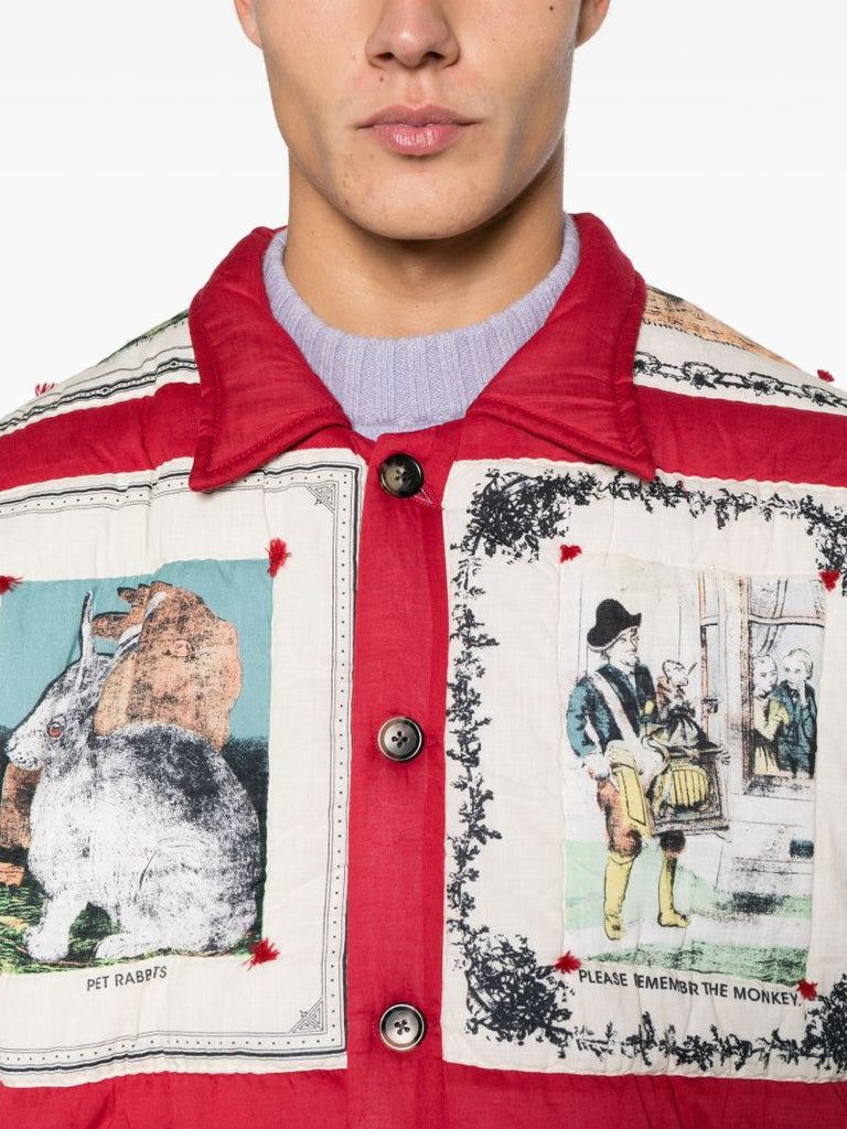 Red Storytime Graphic-print Jacket