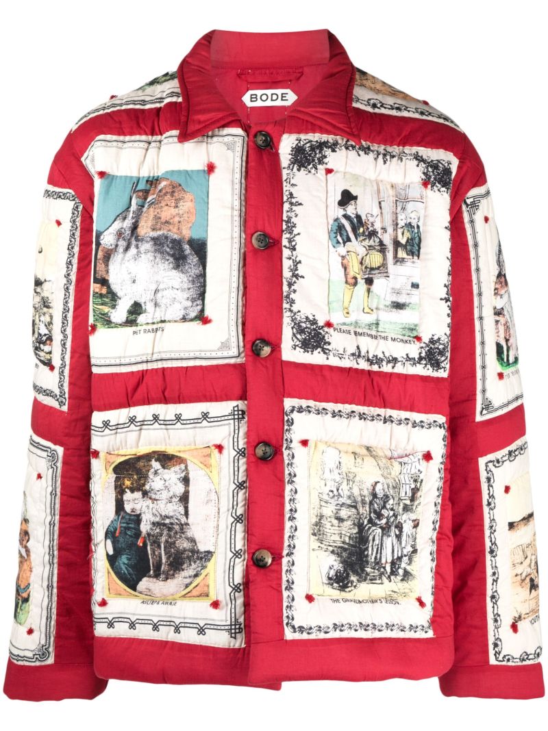 Red Storytime Graphic-print Jacket