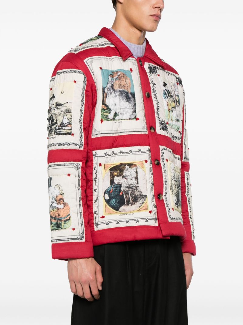 Red Storytime Graphic-print Jacket