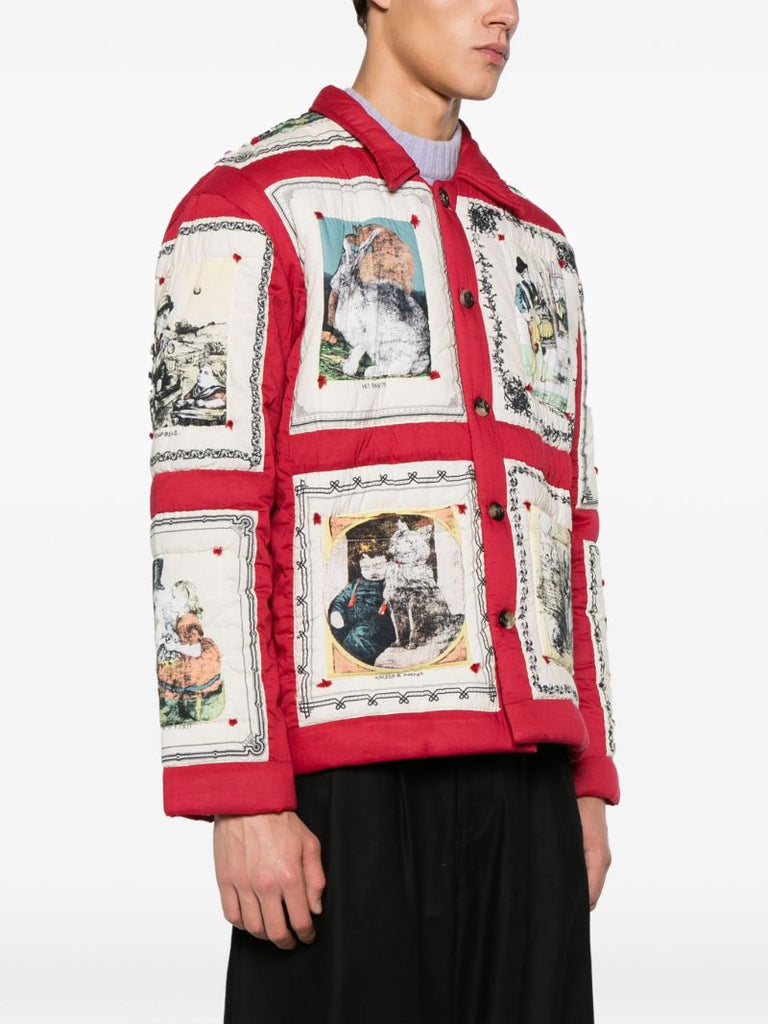 Red Storytime Graphic-print Jacket