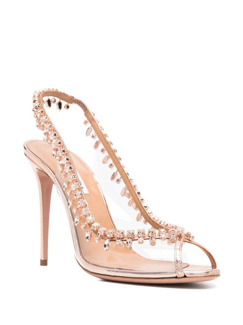 Pink Temptation 105 Crystal Embellished Sandals