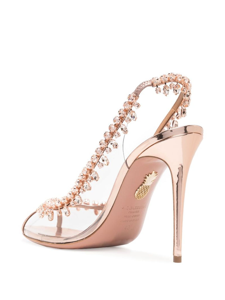 Pink Temptation 105 Crystal Embellished Sandals