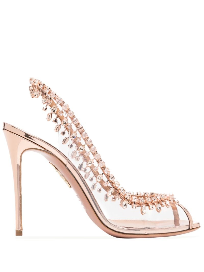 Pink Temptation 105 Crystal Embellished Sandals