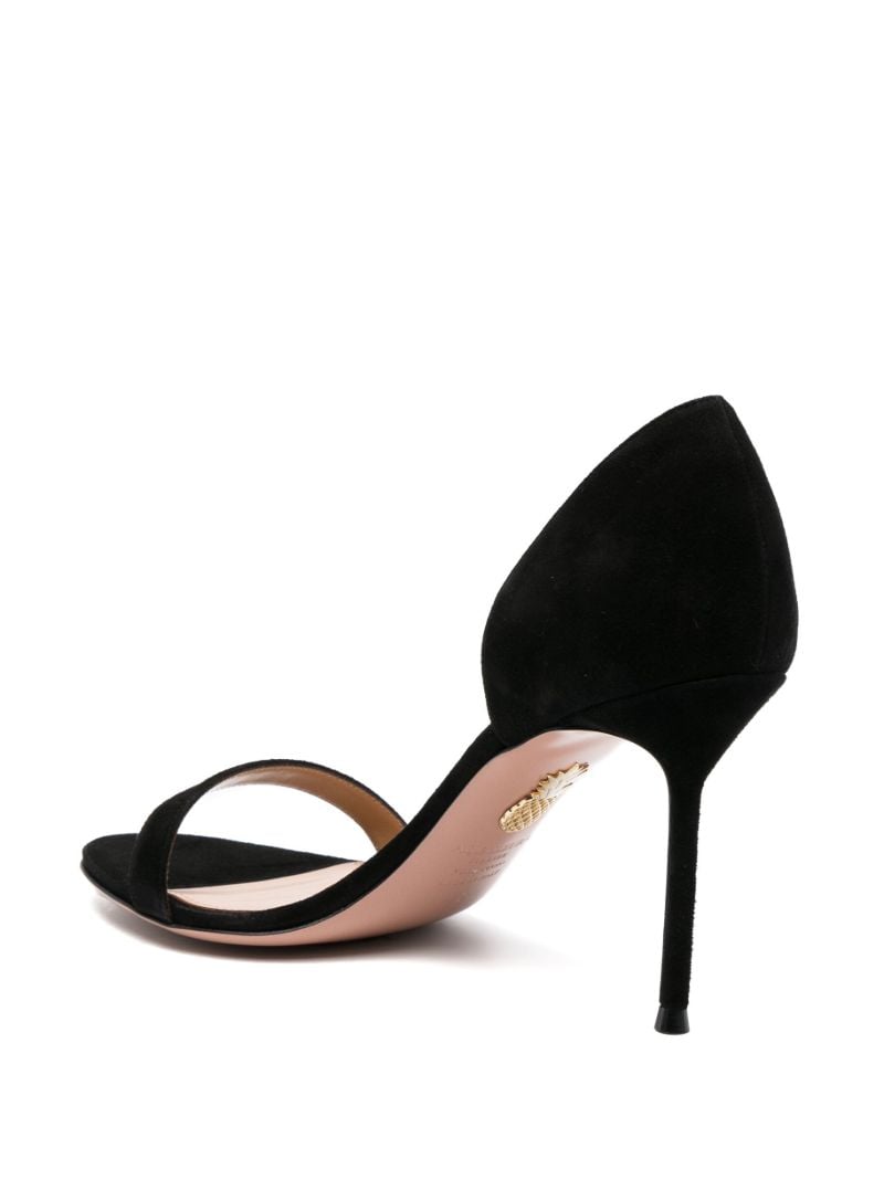 Black Uptown 85 Suede Sandals