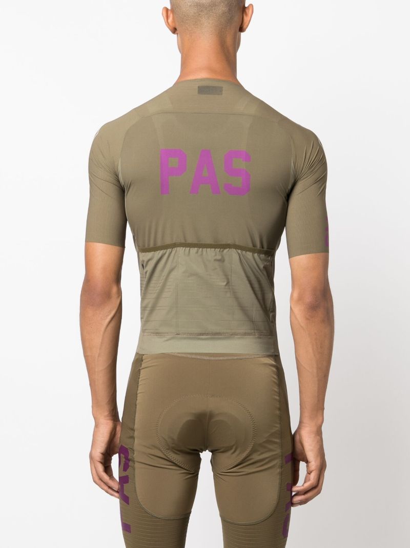 Brown Pas Cycling Jersey Top