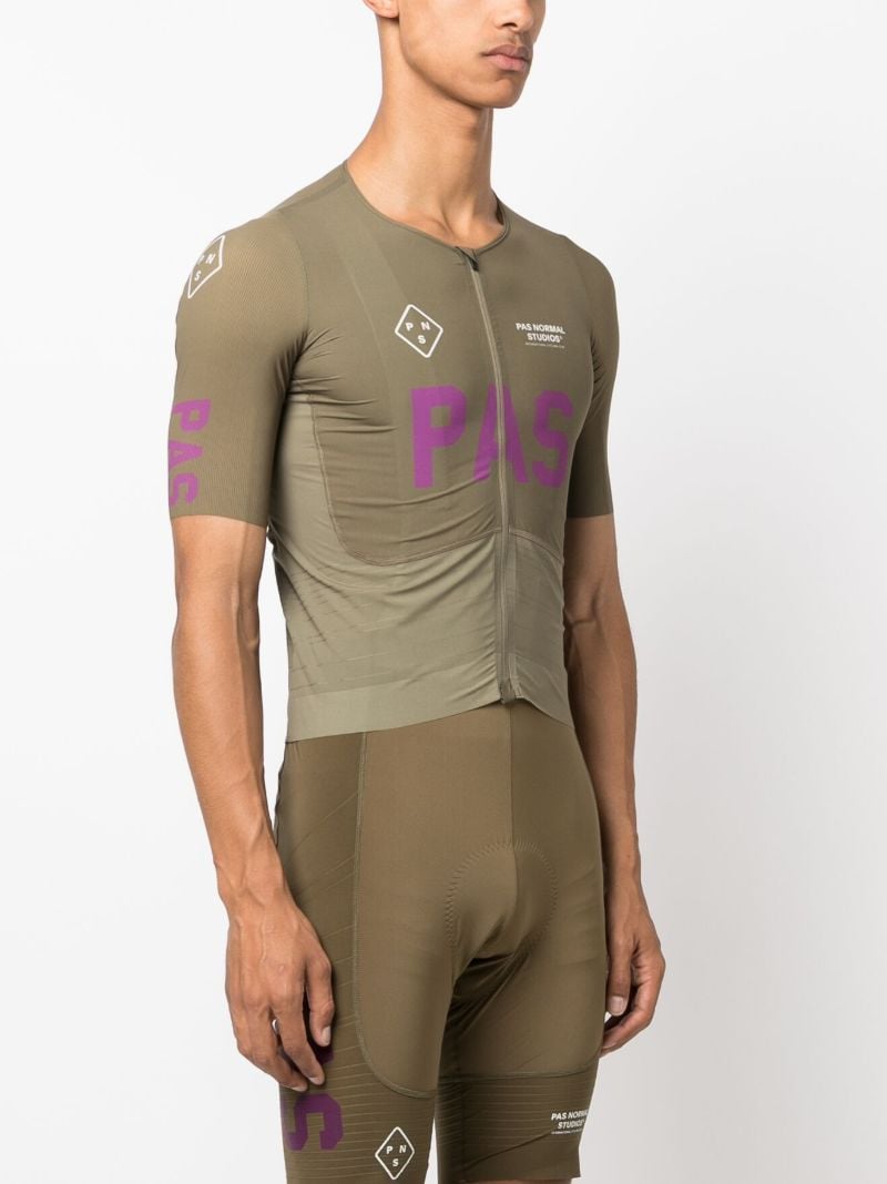 Brown Pas Cycling Jersey Top