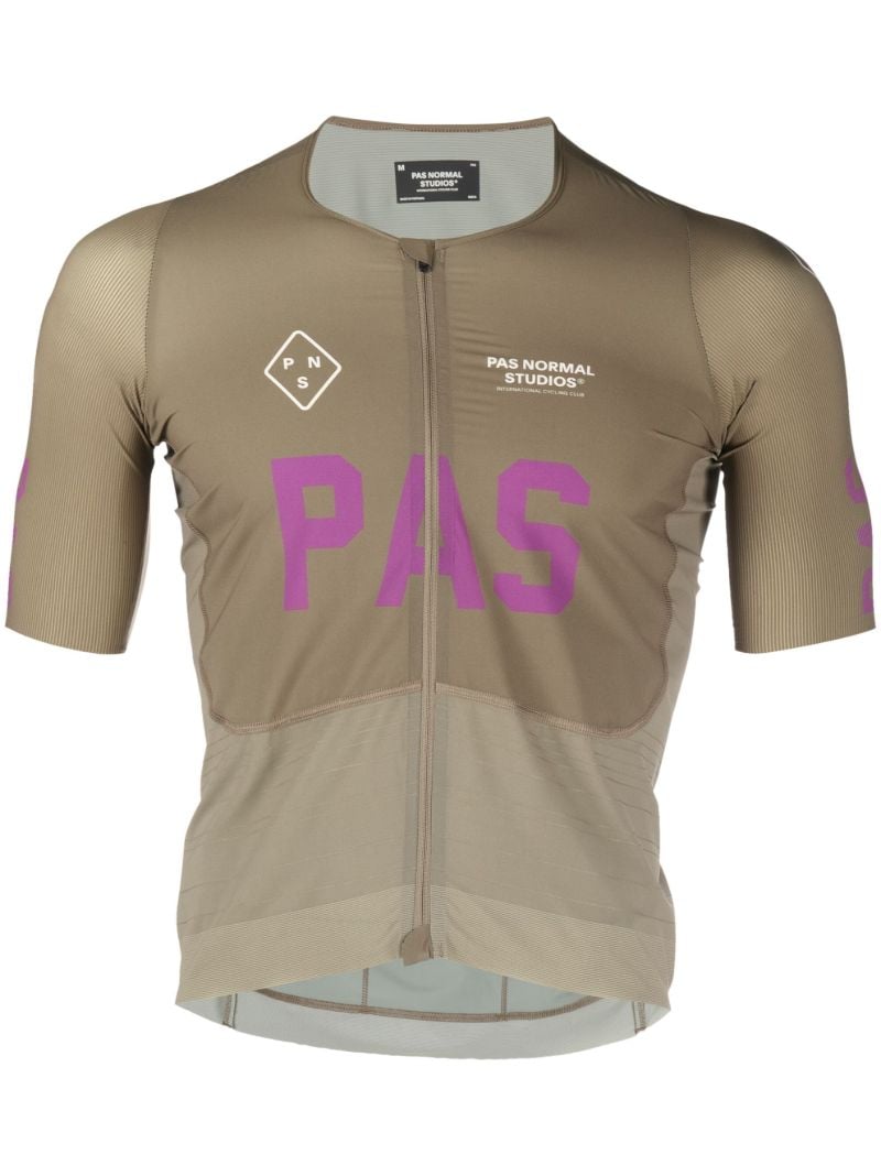 Brown Pas Cycling Jersey Top