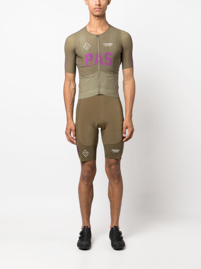 Brown Pas Cycling Jersey Top
