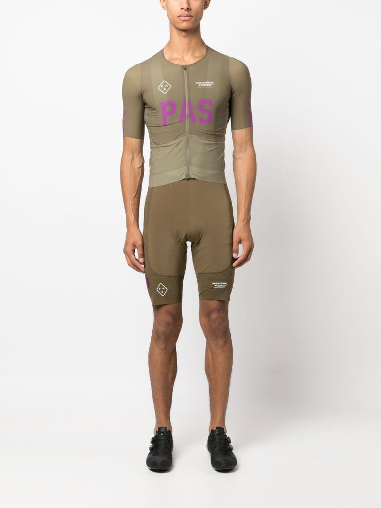 Brown Pas Cycling Jersey Top