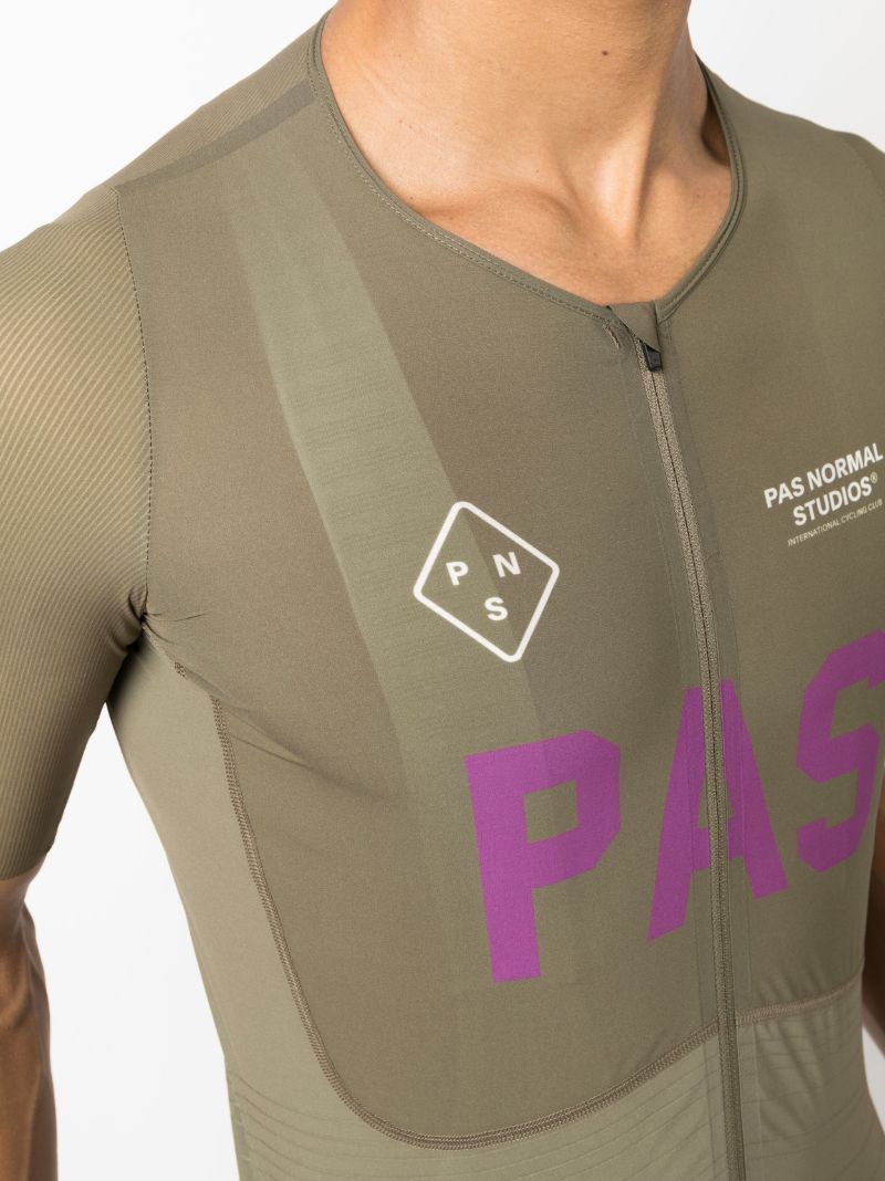Brown Pas Cycling Jersey Top