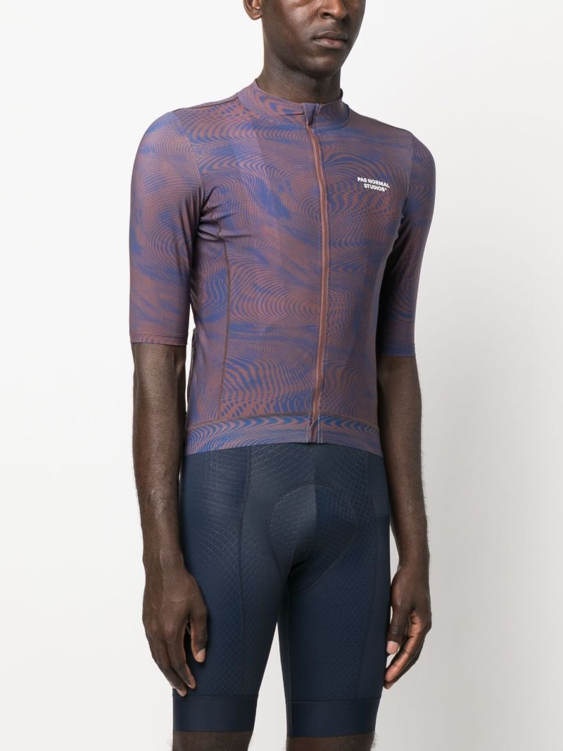 Blue Mechanism Cycling Jersey