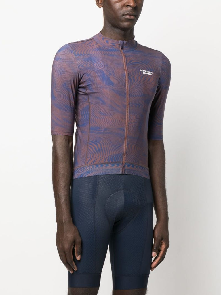 Blue Mechanism Cycling Jersey