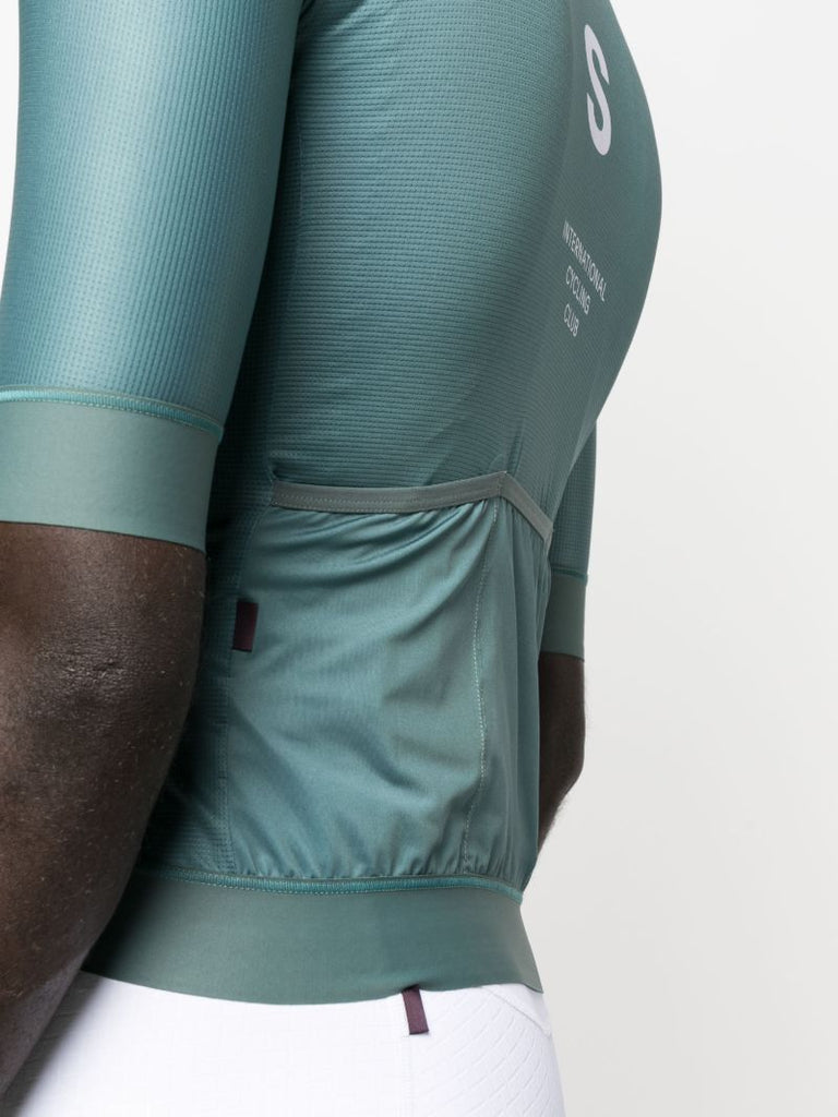 Blue Mechanism Short Sleeve Cycling Jersey