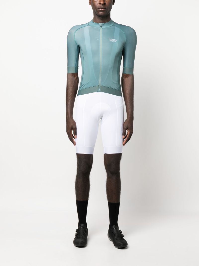 Blue Mechanism Short Sleeve Cycling Jersey