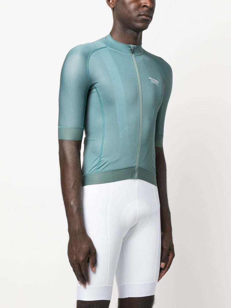 Blue Mechanism Short Sleeve Cycling Jersey