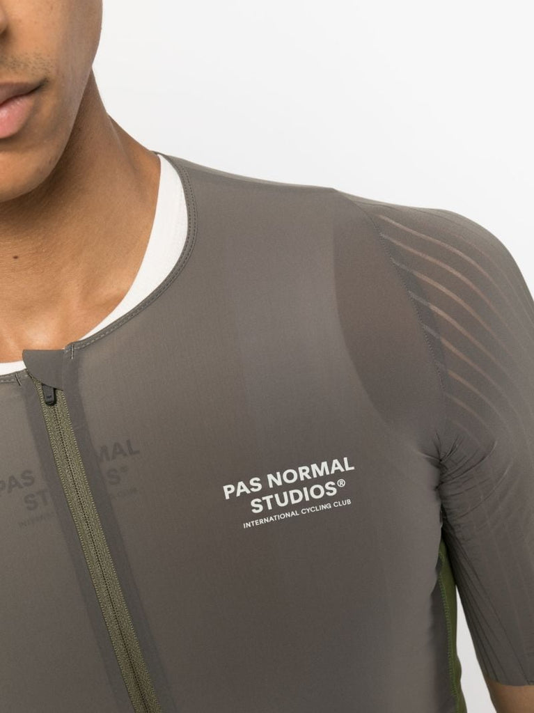 Brown Mechanism Pro Cycling Jersey Top