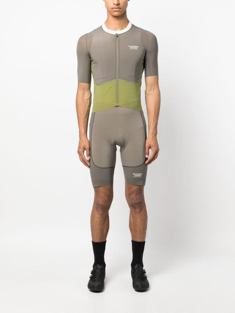 Brown Mechanism Pro Cycling Jersey Top