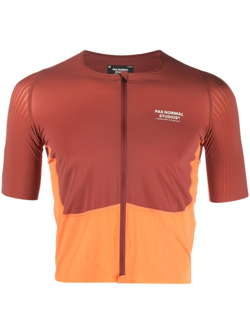 Brown Mechanism Pro Cycling Jersey Top