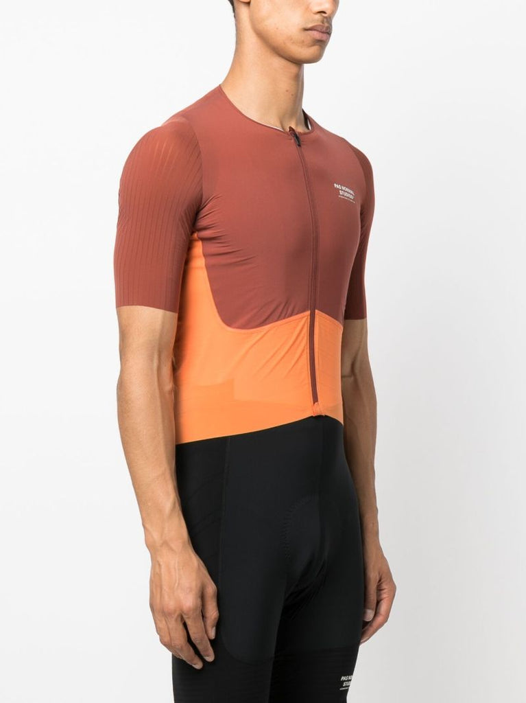 Brown Mechanism Pro Cycling Jersey Top