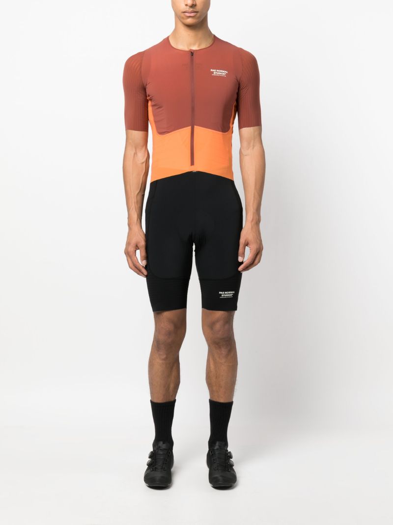 Brown Mechanism Pro Cycling Jersey Top