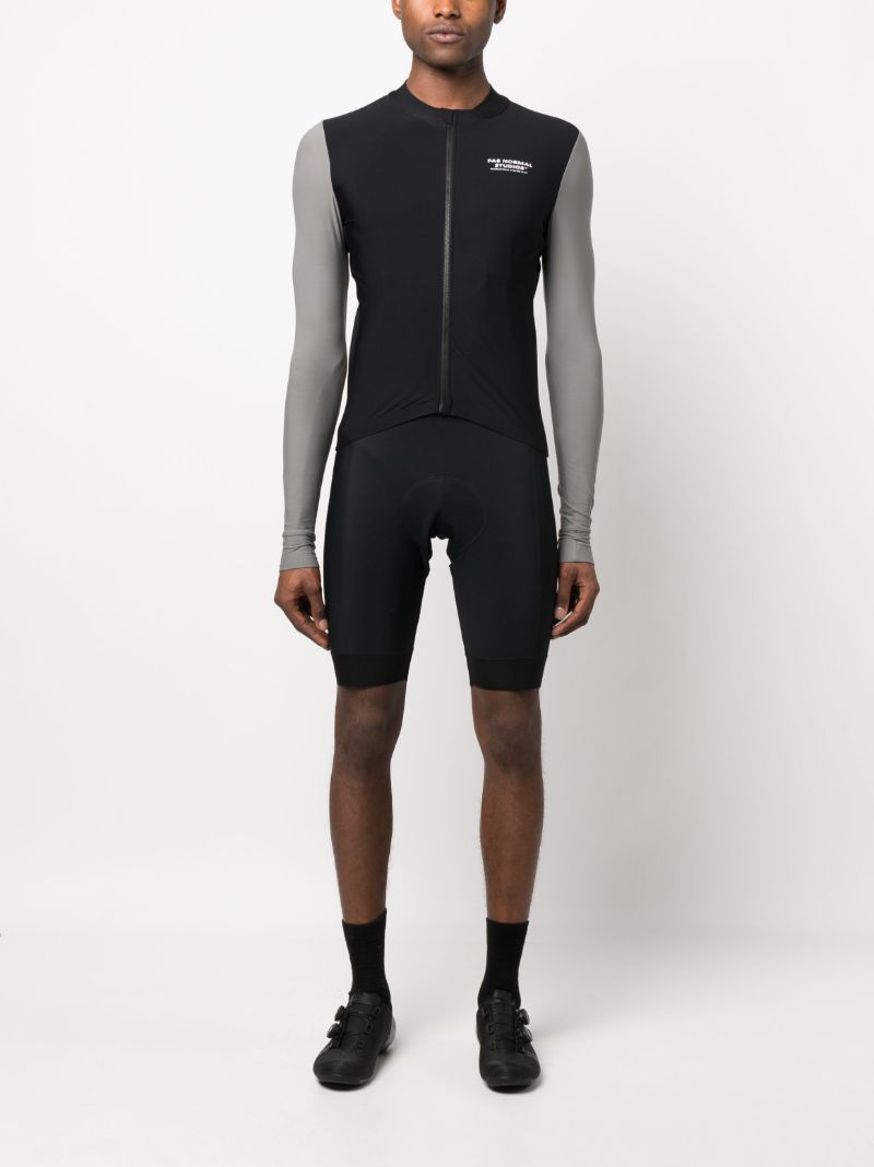 Black and Fossil Grey Mechanism Jersey Performance Jacket