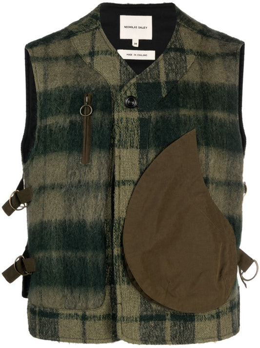Green Tartan Vest