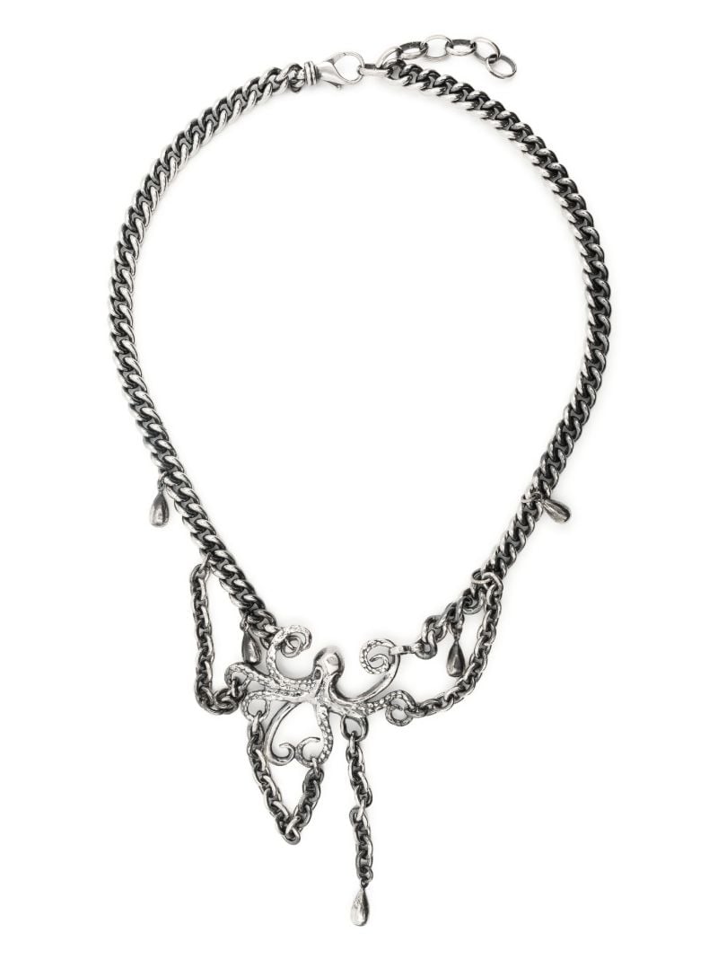 Sterling Silver Octopus Necklace