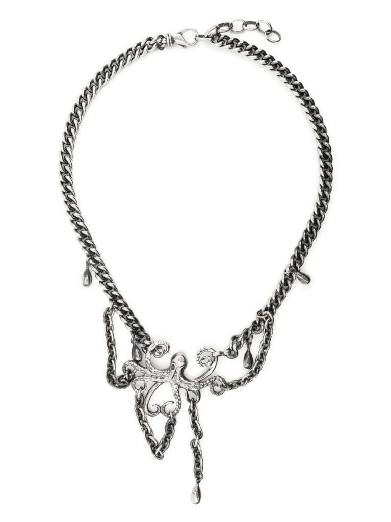 Sterling Silver Octopus Necklace