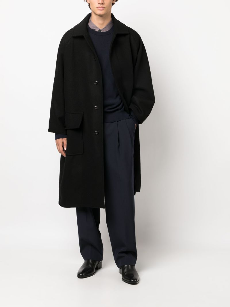 Black Big Mac Wool Coat