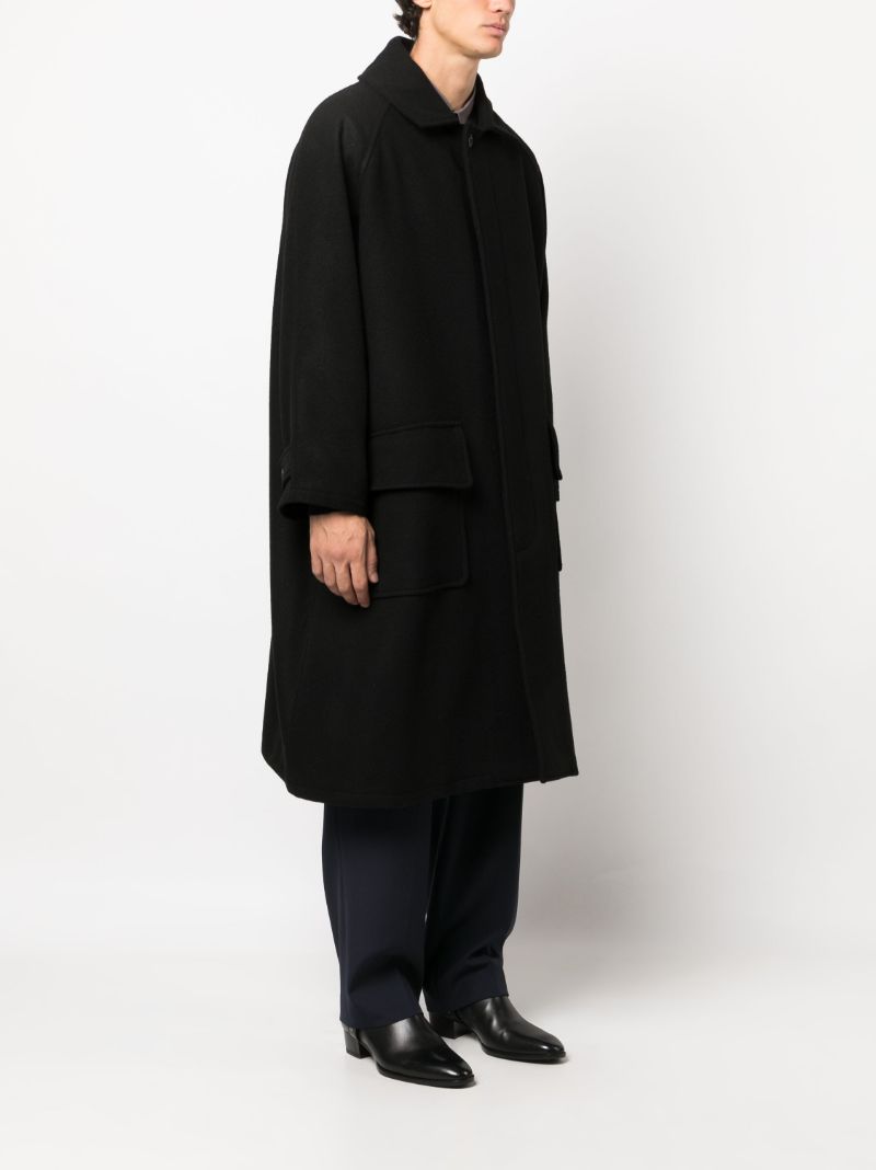 Black Big Mac Wool Coat