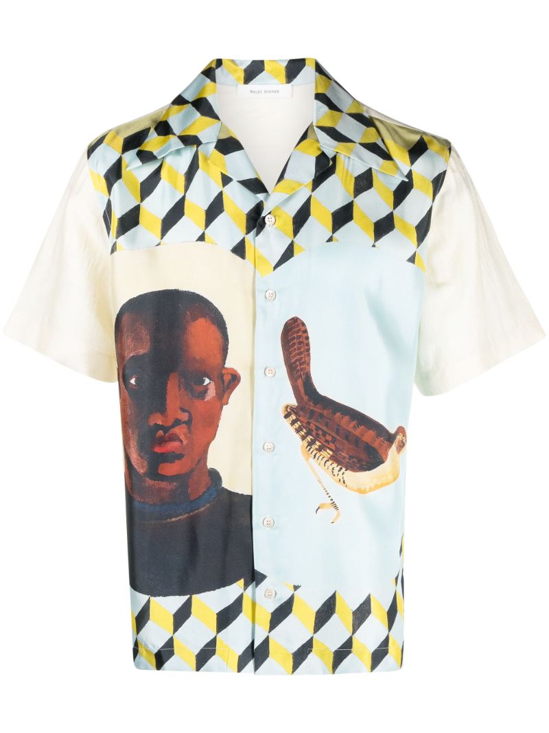 Multicolour Birdsong Silk Shirt