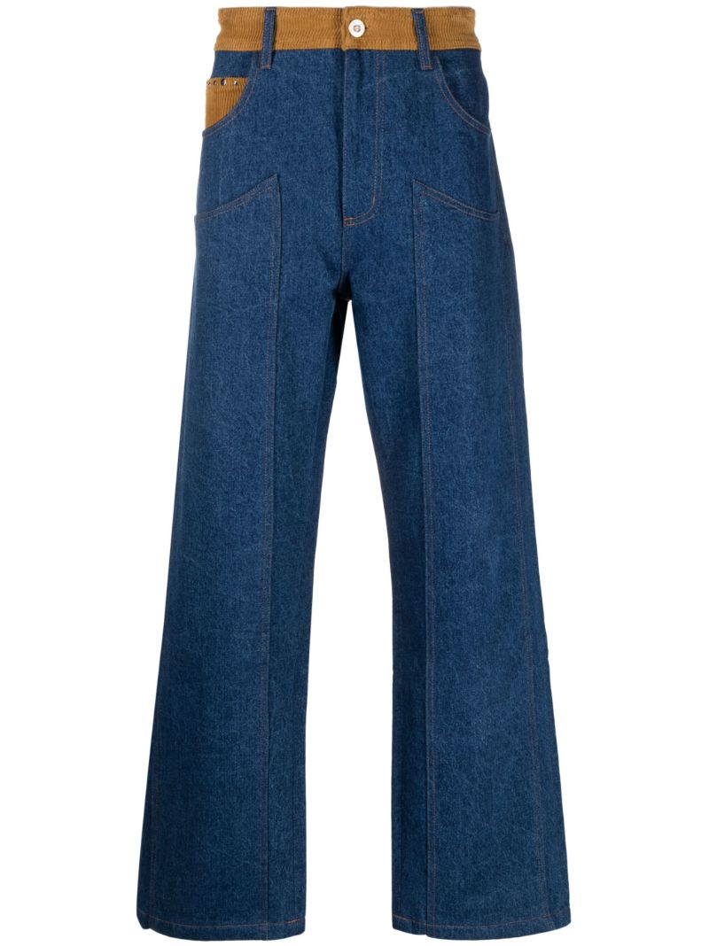 Blue Wander Two-tone Jeans