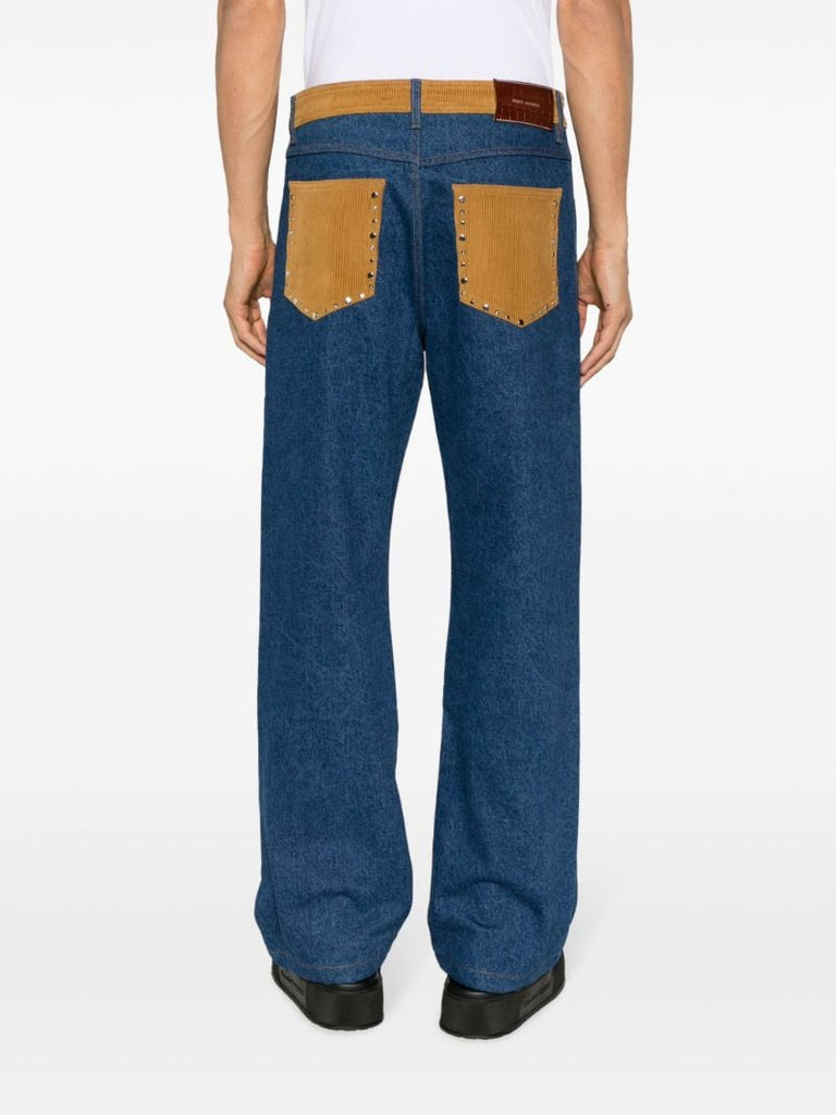 Blue Wander Two-tone Jeans