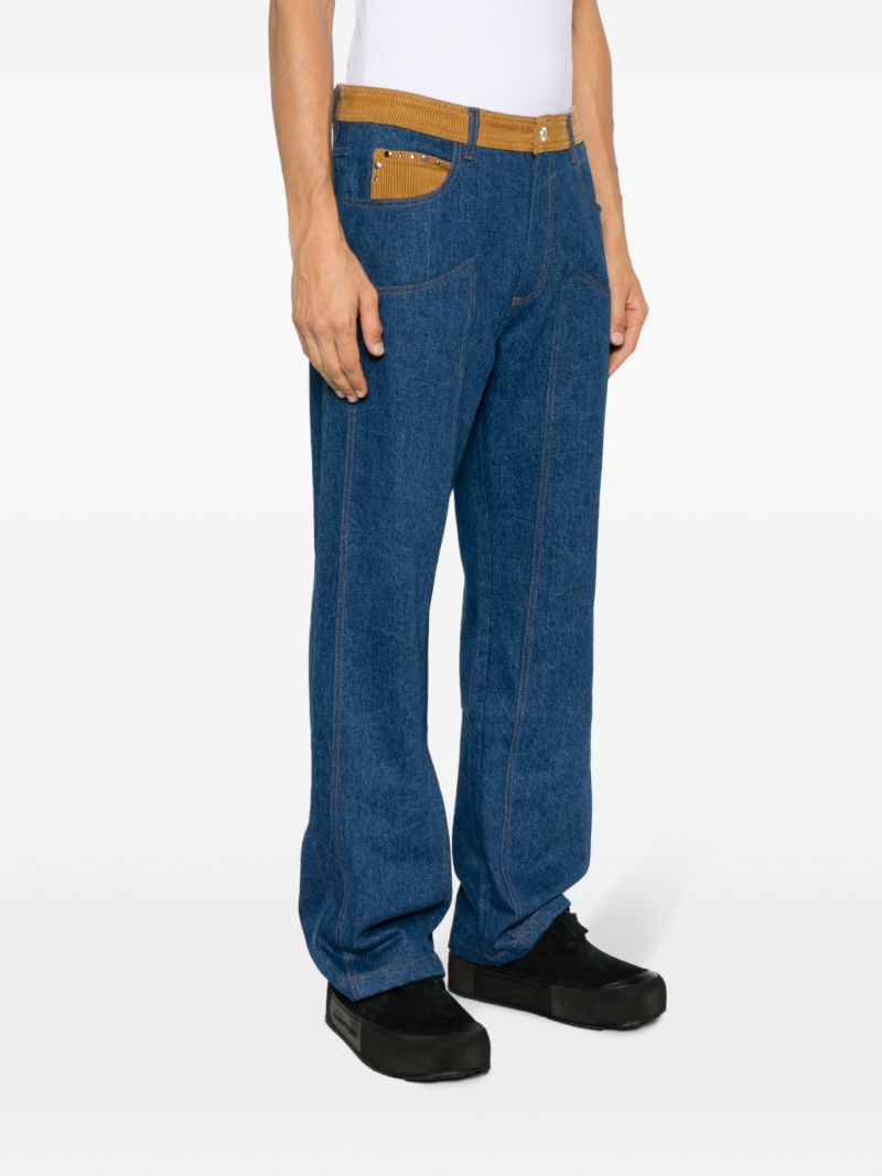 Blue Wander Two-tone Jeans